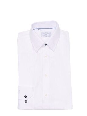 Duchamp White Long-Sleeve Button-Up Dress Shirt